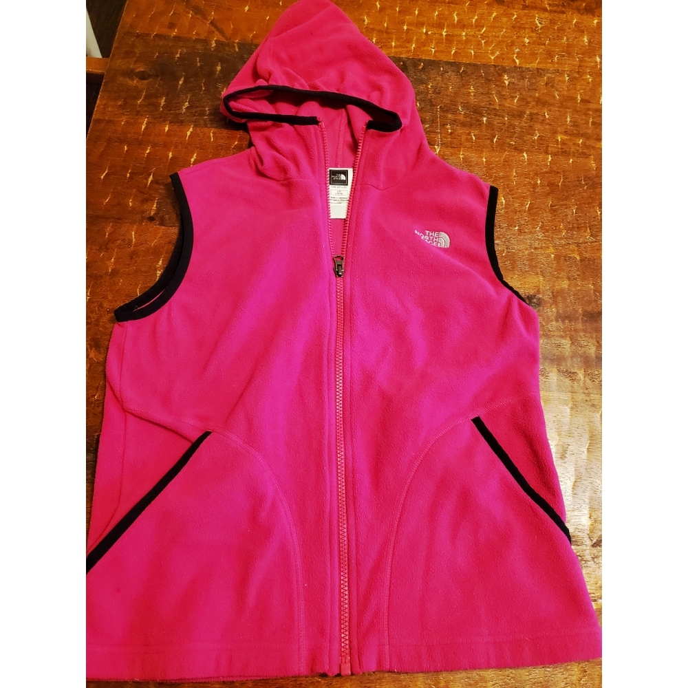 The North Face Fleece Pink Vest Large